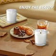 thumbnail image 4 of NGD 48 Pack Warm White Unscented Clear Glass Filled Votive Candles. Hand Poured Wax Candle Ideal Gifts for Aromatherapy Spa Weddings Birthdays Holidays Party., 4 of 13