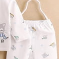 thumbnail image 4 of CAUYDY Baby Girls Shower Gift Preemie Boys Clothing Unisex Newborn Layette 2 Long Sleeved Shirt + 2 Pants + Hat + Bib + Bellyband 7 Pieces Soft Set Sizes 0-3 Months,Light Gray, 4 of 5