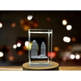 thumbnail image 4 of King and Queen Buildings 3D Engraved Crystal Gift - Dallas Skyline Keepsake, 4 of 7