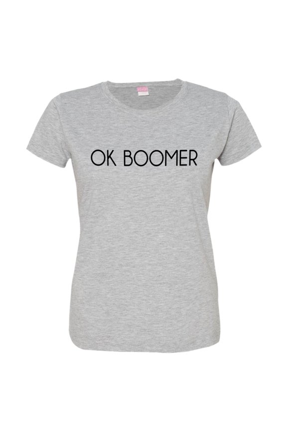Womens OK Boomer Stop Global Warming Swarbrick Climate OkBoomer Tee