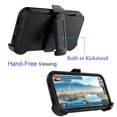thumbnail image 5 of Belt-Clip Holster Case for iPhone 14 Pro, Drop Protection Full Body Rugged, Heavy Duty Shockproof Locking Swivel Holster Kickstand Phone Cover - Navy, 5 of 5