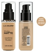 L.A. COLORS Liquid Truly Matte Foundation, Natural, 1.35 fl oz