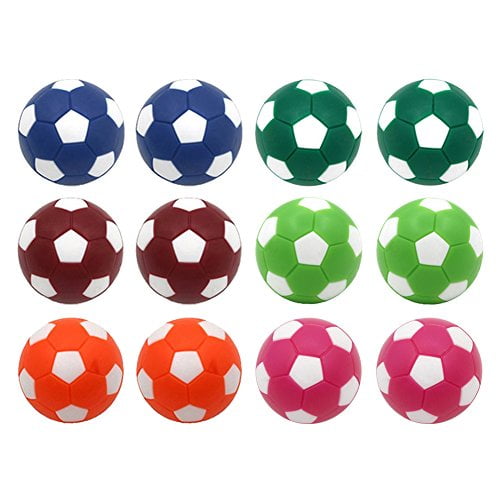 Sunfung Table Soccer Foosballs Replacement Balls Mini Multicolor 36mm Official Foosball 12 Pack