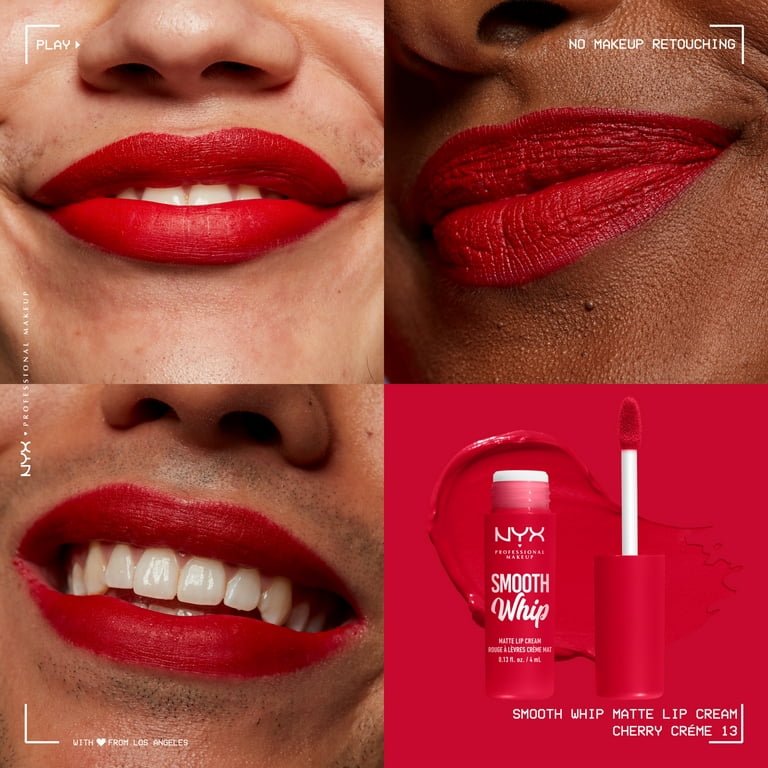 Nyx Professional Makeup Smooth Whip Matte Lip Cream, Long Lasting Liquid  Lipstick, Cherry Creme - Walmart.Com