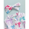 thumbnail image 6 of aturustex Little Girls Rash Guard Swimsuit with Headband 6M 9M 12M 18M 2T 3T Toddler Baby Girls Zip Up Swimwear Bow/Fruit Print Rompers Swim Long Sleely Beachwear for Holiday Party Swim Pool, 6 of 7