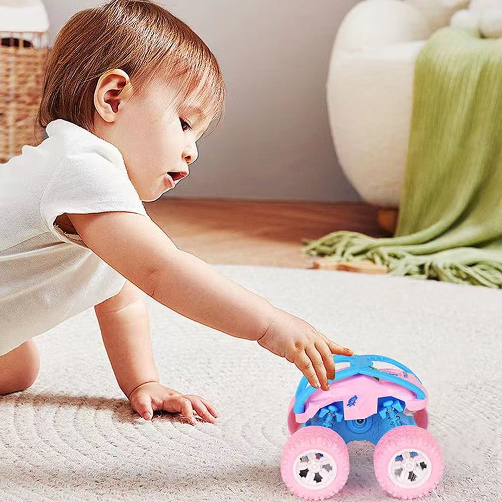 KYAIGUO Toddler off Road Car Toys 4PCS Remote Control Truck Toys Kids Learning Toys Crawler Vehicle Truck Toy for Boys