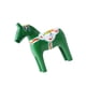 thumbnail image 1 of Figura de caballo Dalecarlian, pintura a color, estatua de caballo Dala sueco para cumpleaños verde, 1 of 9