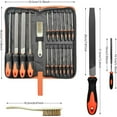 thumbnail image 2 of Hand File Tool Set,Includes Flat/Half-Round/Round/Triangle Steel File, Half-Round Wood File, 2 of 6