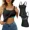 black*2, variant on Alove Women's Cotton UnderShirts Wider Sleeve Tank Top Built-in Bra