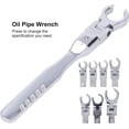 thumbnail image 4 of Ratchet Wrench Set with Flexible Head, 9 Piece Quick Change Ratchet Wrench Set with 8 Interchangeable Heads, 9-19mm, 180° Rotation, Offset Open End, Ratchet Wrench Set, 4 of 5
