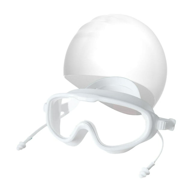 Gafas y gorro de natación Gafas de natación Protección ajustable Antivaho Impermeable Blanco