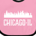 thumbnail image 4 of Inktastic Chicago Illinois Skyline Il Cities Boys or Girls Baby Bib, 4 of 4