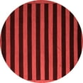 thumbnail image 1 of Ahgly Company Indoor Round Abstract Red Modern Area Rugs, 7' Round, 1 of 4