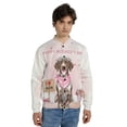 thumbnail image 4 of Happy Mother's Day German Shorthaired Pointer Love Dog Mom Heart Flower All Over Print 3D Baseball Jacket GSP Lover Dog Gift Bomber Jacket Softball - 12004, 4 of 6