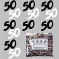 thumbnail image 2 of Confetti Number 50 Black, White - Half Pound (8 oz) - CCL7504, 2 of 8