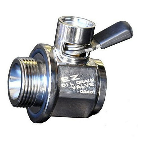 EZ (EZ-203) Silver 1"-18 UNF Thread Size Oil Drain Valve