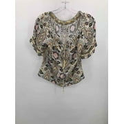Pre-Owned Hale Bob Ivory Size XS Blouse