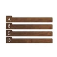 thumbnail image 1 of 4PCS Wood Record Dividers, Alphabetical Vinyl Record Storage Dividers A-D, Record Holder Organizer Guides, 1 of 5