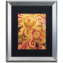 Trademark Fine Art "150" Canvas Art by Natasha Wescoat, Black Matte, Silver Frame