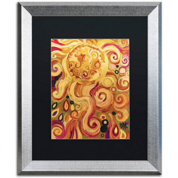 Trademark Fine Art "150" Canvas Art by Natasha Wescoat, Black Matte, Silver Frame