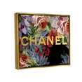 thumbnail image 4 of Stupell Industries Flower Patterned Glam Brand Botanical & Floral Painting Gold Floater Framed Canvas Art Print Wall Art, 21 x 17, 4 of 10