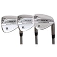 thumbnail image 2 of Right Handed Rife Spin Groove Wedge Set (52/56/60) Men's Standard Length Steel Shaft Regular Flex Golf Wedges with Standard Grips-52 Degree Approach AW-56 Degree Sand SW-60 Degree Lob LW, 2 of 6