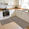 thumbnail image 5 of MeyJey Kitchen Rug Set 2 Piece, Non Slip Kitchen Floor Mats Machine Washable Mats for Home Floor and Living Room,Brown, 5 of 14