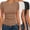 3pcs Black/ White/ Brown, variant on Short Sleeve Shirts for Women Basic Tees Slim Fit Crew Neck Tops Trendy Summer Black/Dark Gray/Beige