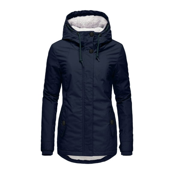 Best Gifts for Women Womens Warm Long Coat Hoodies Jacket Slim Winter Parkas Outwear Coats Tops With Pockets