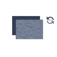 thumbnail image 3 of Dainty Home Amalfi Faux Leather Reversible 2 Pattern 12 x 18 Rectangular Placemats, Set Of 4, Blue, 3 of 3