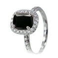 thumbnail image 3 of 1.5 Carat Cushion Cut Black Diamond Antique Diamond Engagement Ring on 10k White Gold, 3 of 3