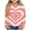 Orange, variant on BLVB Girls Valentine Shirts Casual Basic Tees Long Sleeve Crewneck Heart Tops Blouse for Kids 3-14T