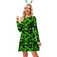 thumbnail image 3 of Robe d'Été Patriotique pour Femmes, Robe de Couverture Florale avec Poches, 3 of 4