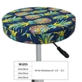 thumbnail image 4 of Bingfone 12 Inch Padded Round Bar Stool Cover Cushion With Elastic Fabric Round Chair Seat - Colorful Pineapples, 4 of 7