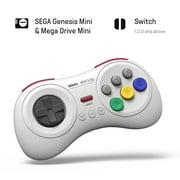 8Bitdo M30 2.4G Wireless Gamepad Controller for Sega Genesis Mini and Mega Drive Mini and Nintendo Switch - White