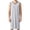 Gray, variant on Men's Sleeveless V-Neck Modal Nightshirt, Loose Fit Lightweight Soft Sleep Shirt Knee Length, Breathable Comfort Casual Home Loungewear Tank Top Blue