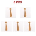 thumbnail image 1 of 1~5PCS Cat Shape Ruler Cute Wood Animal Straight Ruler for School Home Stationery Style B 5pcs, 1 of 6