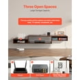 thumbnail image 4 of Soporte flotante para TV VEVOR, centro de entretenimiento de pared de 70" con toma de corriente y orificio para cable, moderno estante flotante para TV con mueble de almacenamiento, 4 of 8