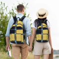 thumbnail image 6 of Casual Canvas Backpack Without Interlayer Large Capacity Stick Bag Design For Outdoor Shopping Office Outdoor Sports Argyle Plaid Cornflowerblue_4 Small, 6 of 7