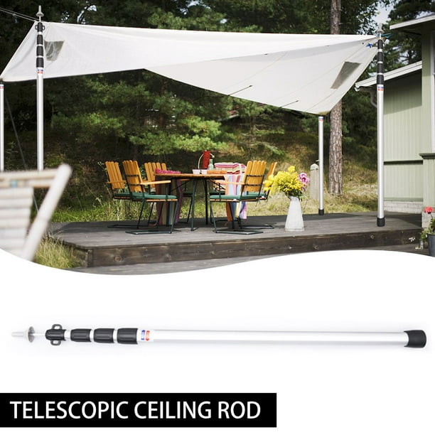 98 inch Adjustable Tarp Poles Set,Telescoping Aluminum Rods Heavy