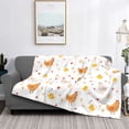 thumbnail image 2 of Fotbe Funny Chicken Manta de Franela con Estampado, Manta Ultrasuave para Cama, Sofá, Auto, Hipoalergénica y Antibolitas-50"x40", 2 of 6