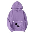 thumbnail image 6 of YAYUBA Cat Dog Carrier Hoodies – Puppy Kitten Carrying Sweatshirt Large Pet Pocket Pullover Top – Unisex Kangaroo Hoodie, 6 of 8