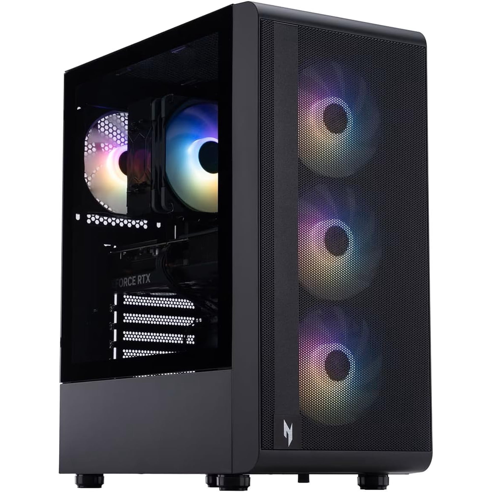 Acer Nitro 60 Gaming AI Desktop Intel 10-core Ultra 5 225F 32GB DDR5 1TB SSD GeForce RTX 5060 GDDR7 DLSS4 (Up to 614 AI Tops) DisplayPort Wi-Fi6E RGB Fan Win 11