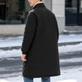 thumbnail image 4 of Men's Extra Long Parka Winter Coats Jacket Heavy Warm Water-resistant Outerwear Cold Weather for Fall Winter Outfits(Black,M), 4 of 8