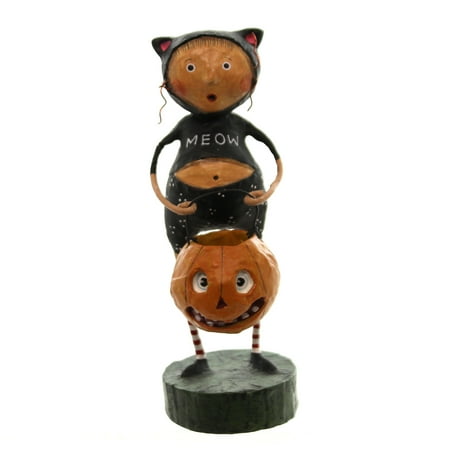 - Lori Mitchell FRAIDY CAT Polyresin Pumpkin Treat 70318