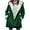 za-Green, variant on Hvyesh Plus Size Winter Coats for Women 2025 Warm Sherpa Fleece Lined Distressed Jackets Hooded Parka Faux Suede Pea Coat Outerwear