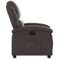 thumbnail image 5 of vidaXL Recliner Chair Dark Brown Real Leather, 5 of 5