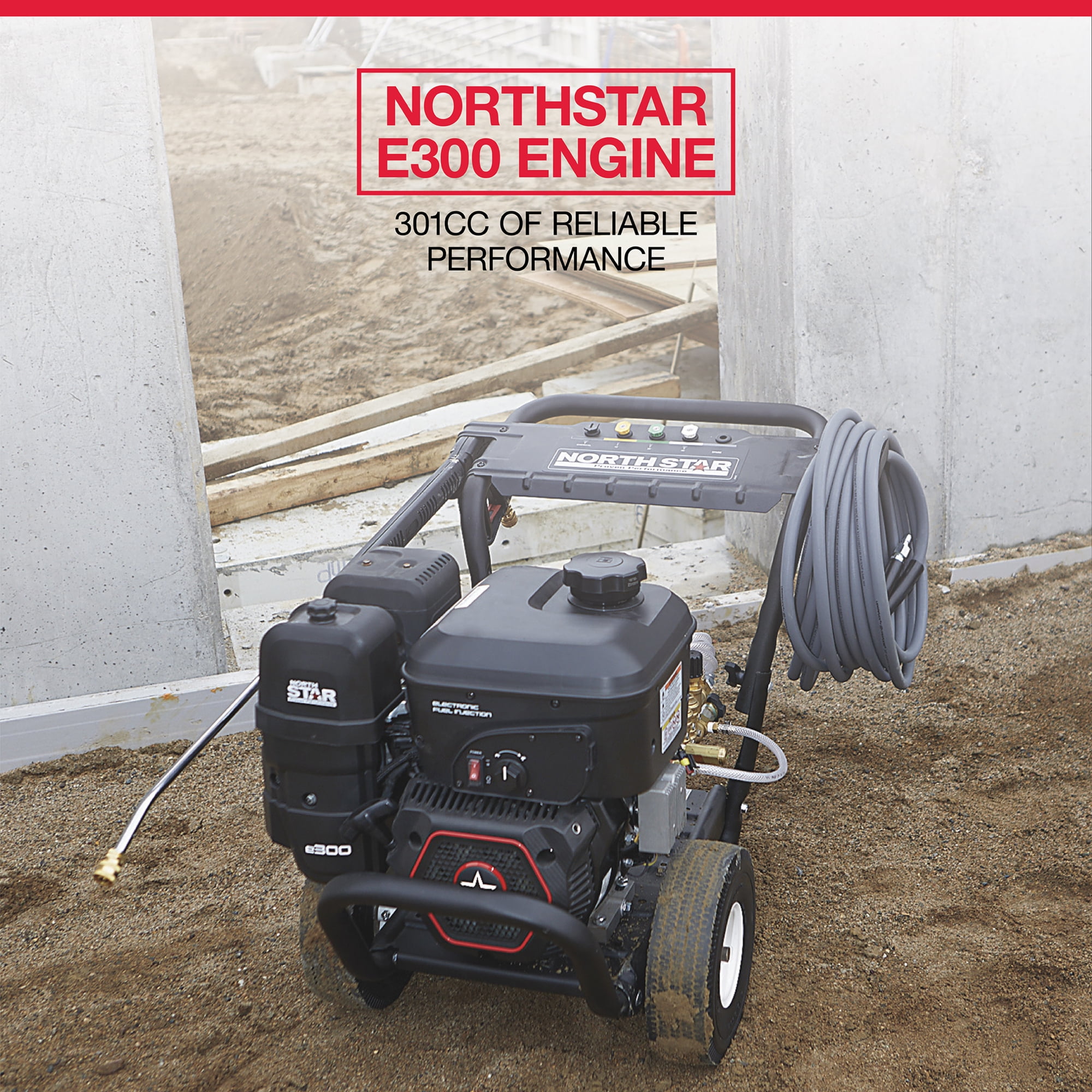 NorthStar Gas Cold Water Pressure Washer, 3600 PSI, 3 GPM, NorthStar Engine
