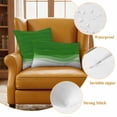 thumbnail image 6 of Ombre Green Waves Outdoor Pillow Covers 18x18 Set of 2,Waterproof Patio Throw Pillowcase Protectors,Abstract Art Gradient Modern Square Decorative Pillow Shams Cushion Covers for Seat Bed Couch Sofa, 6 of 8