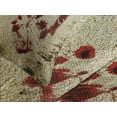 thumbnail image 4 of Ambesonne Horror House Quilted Bedspread Set 3 Pcs, Bloddy Dirty Hand, Queen Size, Red Beige, 4 of 5